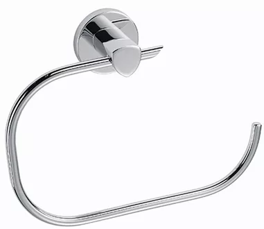 Towel holder ring chromed